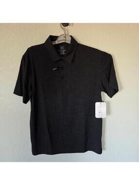 George Men's Grey and Black Polo-shirt